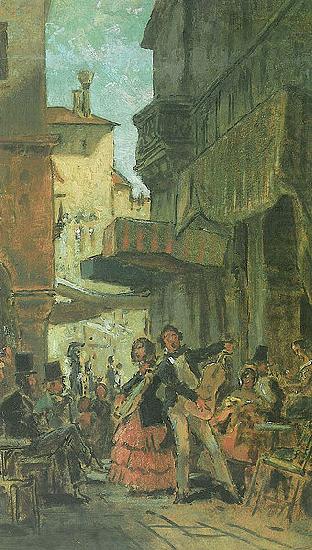 Italienische Strabensanger, Carl Spitzweg